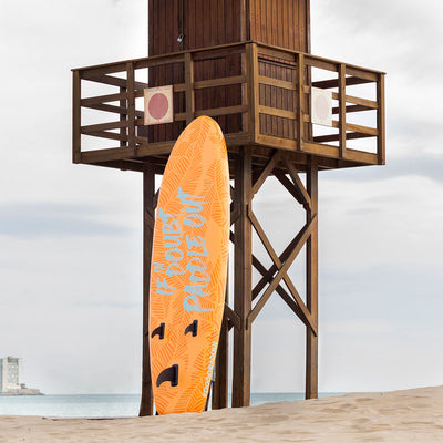 Prancha de Paddle Surf Insuflável 2 em 1 com Assento e Acessórios Siros InnovaGoods 10'5" 320 cm Laranja (Recondicionado C) - debemcomavida.pt