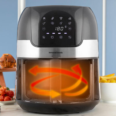 Fritadeira sem Óleo InnovaGoods Aço inoxidável Preto 3,5 L 1400 W (Recondicionado B) - debemcomavida.pt