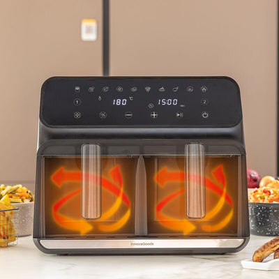 Fritadeira sem Óleo InnovaGoods Aço inoxidável Preto 8 L 3400 W (Recondicionado A+) - debemcomavida.pt