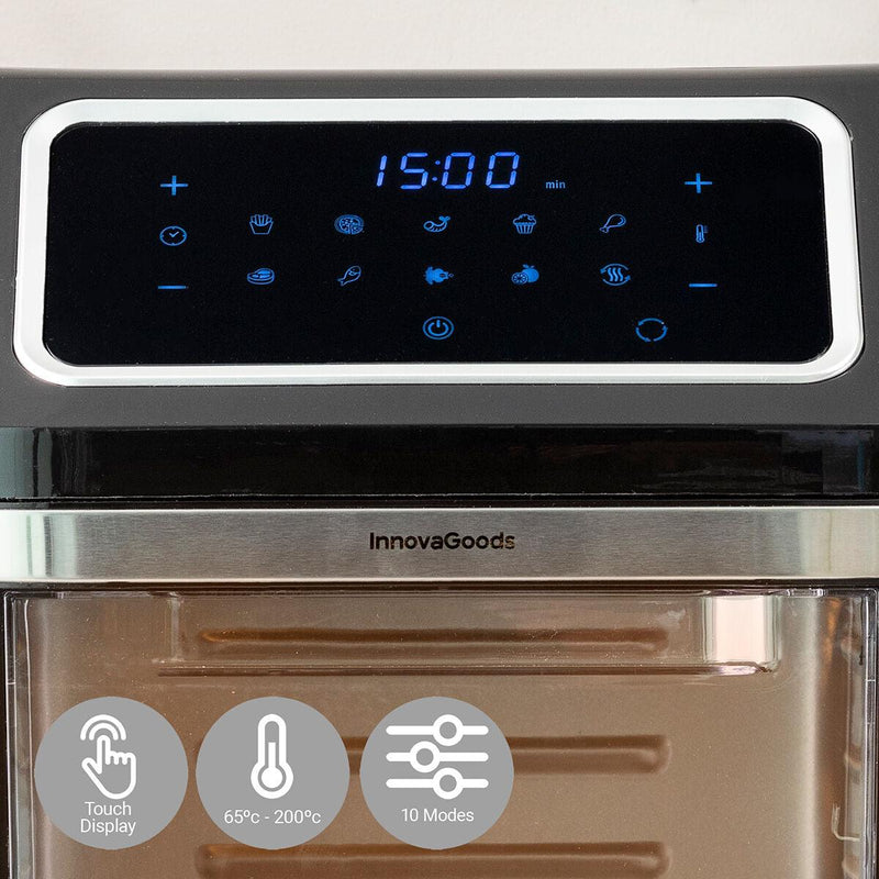 Fritadeira sem Óleo InnovaGoods Aço inoxidável Preto 12 L 1800 W (Recondicionado C) - debemcomavida.pt