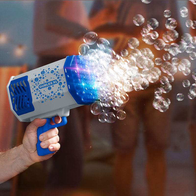 Pistola de Bolas de Sabão Gigantes com LED Gubles XL InnovaGoods - debemcomavida.pt