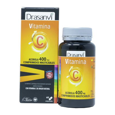 Complemento Alimentar Drasanvi    Vitamina C 60 Unidades Frutos do bosque - debemcomavida.pt