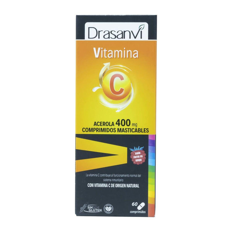 Complemento Alimentar Drasanvi    Vitamina C 60 Unidades Frutos do bosque - debemcomavida.pt