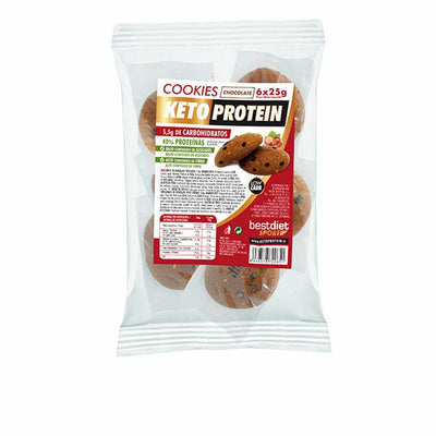 Bolachas Keto Protein Proteína Chocolate (150 g) - debemcomavida.pt