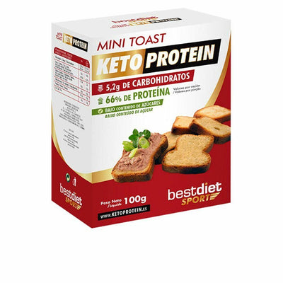 Pão Torrado Keto Protein Mini Toast Proteína 100 g - debemcomavida.pt