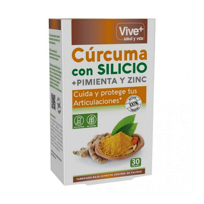 Curcuma Vive+ Pimenta Zinco Silício (30 uds) - debemcomavida.pt
