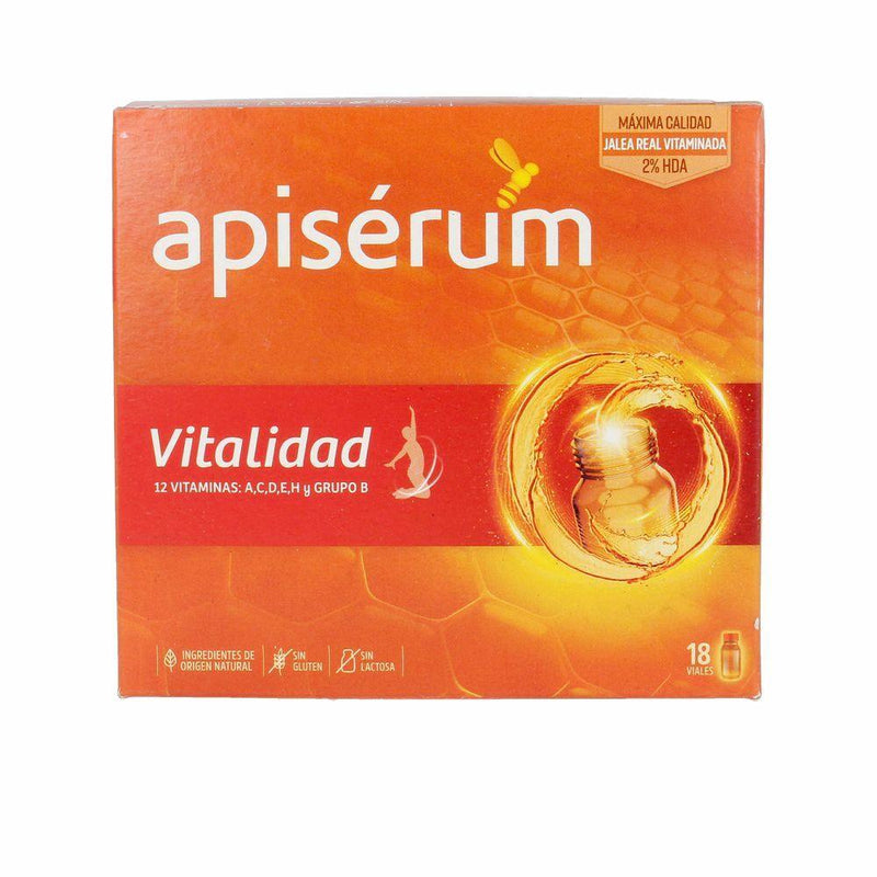 Complemento Alimentar Apiserum Vitalidad 18 Unidades - debemcomavida.pt