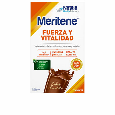 Batido Meritene Fuerza Y Vitalidad Chocolate 15 Unidades 30 g - debemcomavida.pt