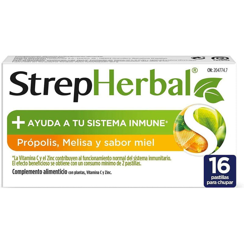 Complemento Alimentar Strepsils Strepherbal 16 Unidades - debemcomavida.pt