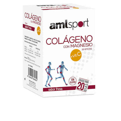 Complemento Alimentar Amlsport Colagénio Magnésio Vitamina C (20 uds) - debemcomavida.pt