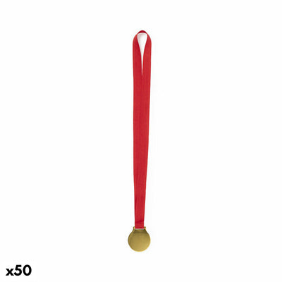 Medalha Metálica com Fita de Poliéster 141191 (50 Unidades) - debemcomavida.pt
