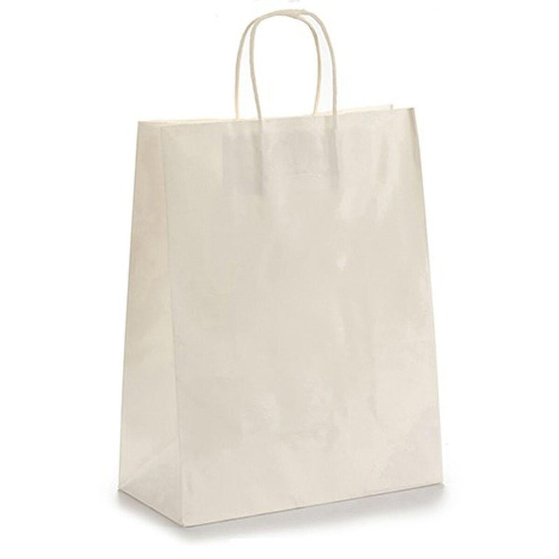 Set de Bolsas Papel Branco 11 x 36 x 21 cm (12 Unidades) - debemcomavida.pt