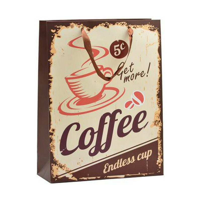 Mala de Papel Hotdog & Coffee 12 x 43 x 30 cm (12 Unidades) - debemcomavida.pt