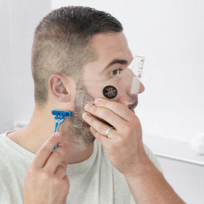 Molde de Barba Hipster Barber InnovaGoods - debemcomavida.pt