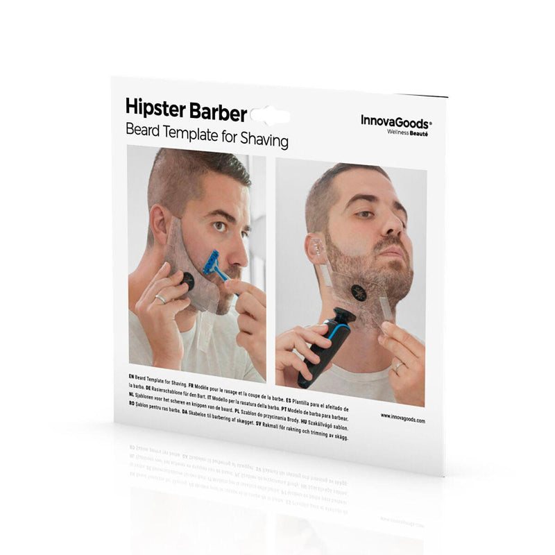 Molde de Barba Hipster Barber InnovaGoods - debemcomavida.pt