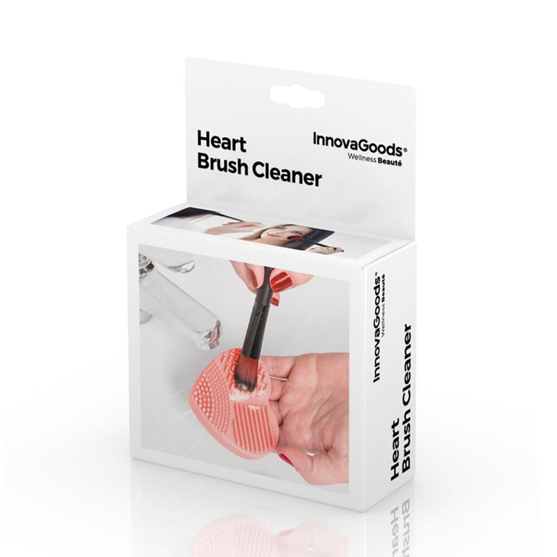 Produto para a limpeza de pincéis de maquilhagem Heart InnovaGoods - debemcomavida.pt