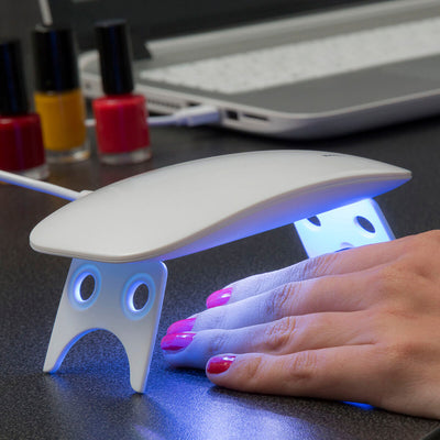 Lâmpada LED UV para Unhas Mini InnovaGoods - debemcomavida.pt