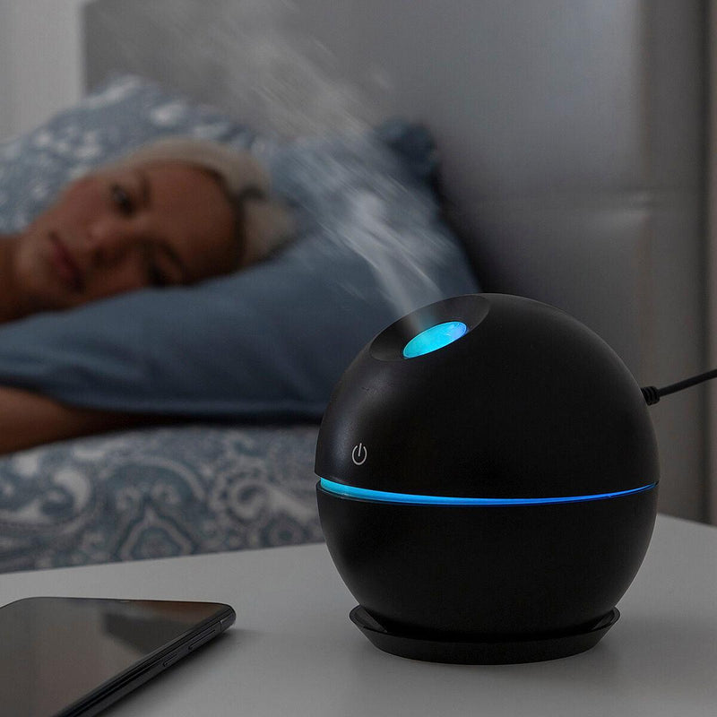 Mini-Humidificador Difusor de Aromas Black InnovaGoods - debemcomavida.pt