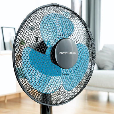 Ventilador de Mesa InnovaGoods Ø 30 cm 35W Preto Azul - debemcomavida.pt