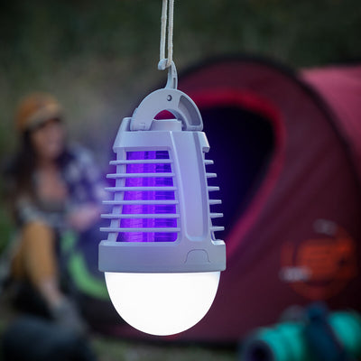 Lâmpada antimosquitos recarregável com LED 2 em 1 Kl Bulb InnovaGoods - debemcomavida.pt