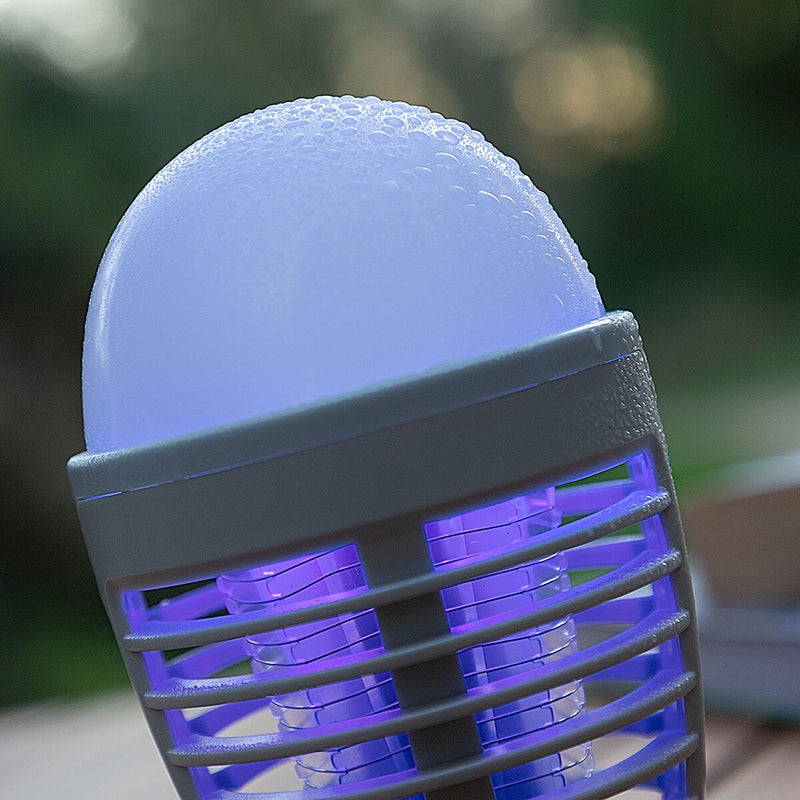 Lâmpada antimosquitos recarregável com LED 2 em 1 Kl Bulb InnovaGoods - debemcomavida.pt