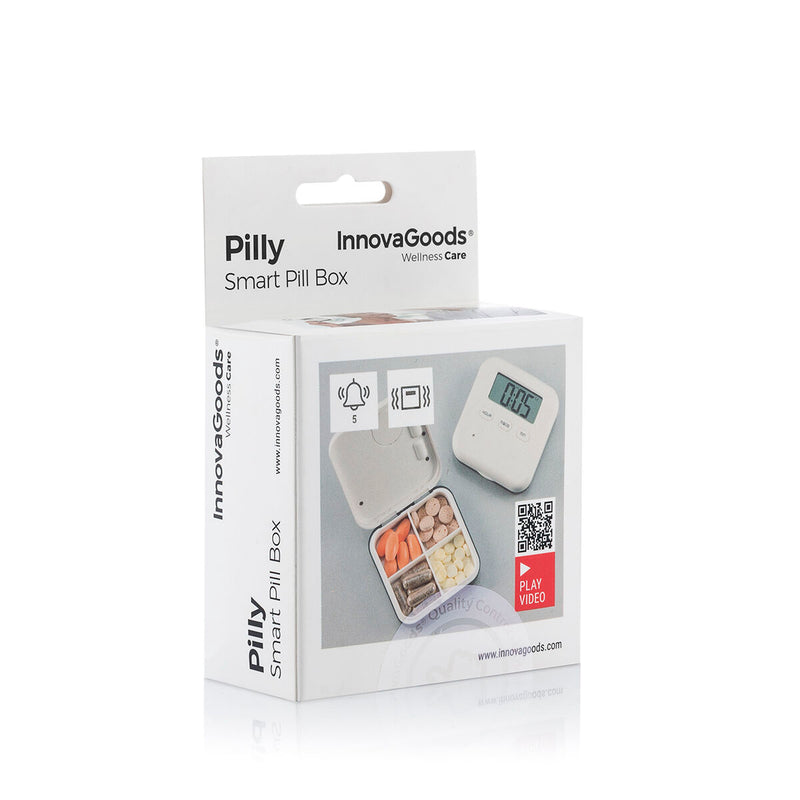 Caixa de Comprimidos Eletrónica Inteligente Pilly InnovaGoods - debemcomavida.pt