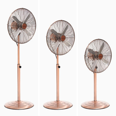 Ventilador de Pé Copper Retro InnovaGoods Ø 40 cm 55W - debemcomavida.pt