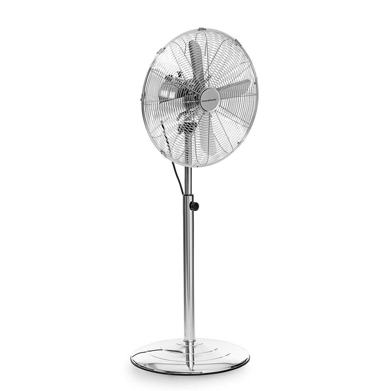 Ventilador de Pé Chrome Retro InnovaGoods Ø 40 cm 55W - debemcomavida.pt