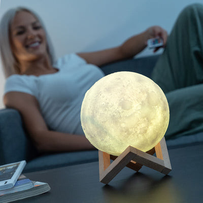 Lâmpada LED Recarregável Lua Moondy InnovaGoods - debemcomavida.pt