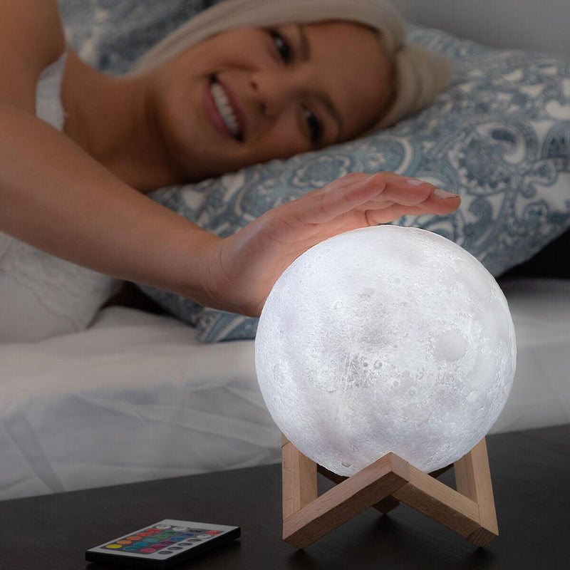 Lâmpada LED Recarregável Lua Moondy InnovaGoods - debemcomavida.pt