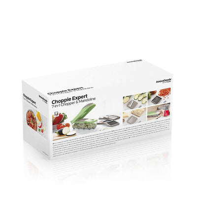 Cortador de Verduras, Ralador e Mandolina com Receitas e Acessórios 7 em 1 Choppie Expert InnovaGoods - debemcomavida.pt