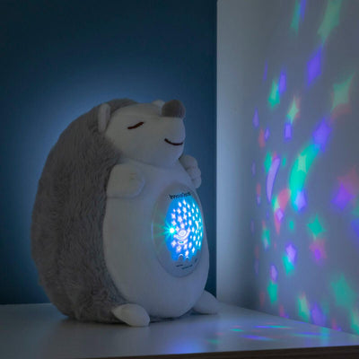 Porco-Espinho de Peluche com Ruído Branco e Projetor de Luz de Presença Spikey InnovaGoods - debemcomavida.pt