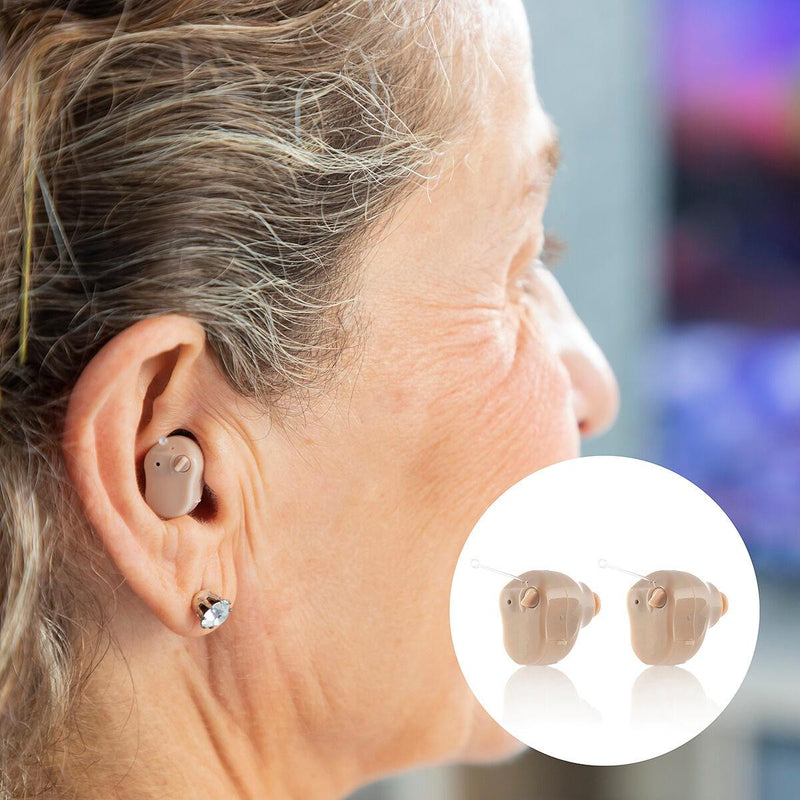 Amplificador de Som Intra-auricular com Acessórios Hearzy InnovaGoods 2 Unidades - debemcomavida.pt