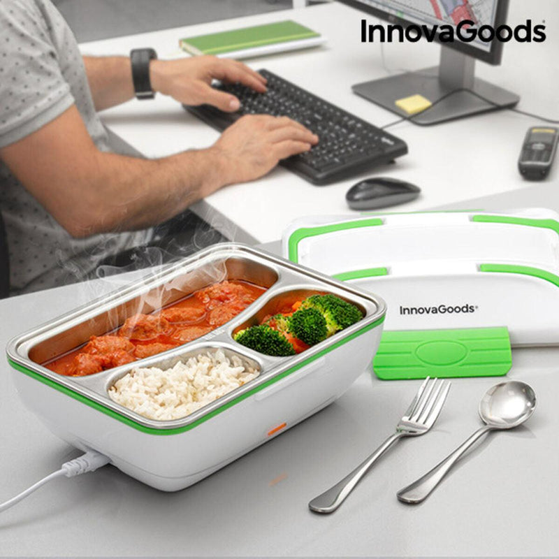 Lancheira Elétrica InnovaGoods Hobox Retangular Metal Aço inoxidável (Recondicionado A) - debemcomavida.pt