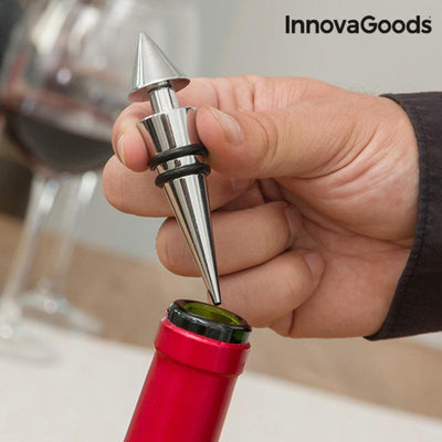 Estojo de Vinho Garrafa InnovaGoods IG114260 Aço inoxidável (Recondicionado A) - debemcomavida.pt