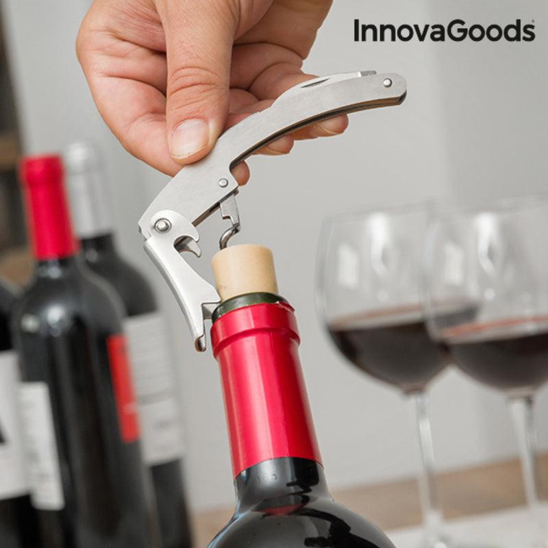 Estojo de Vinho Garrafa InnovaGoods IG114260 Aço inoxidável (Recondicionado A) - debemcomavida.pt