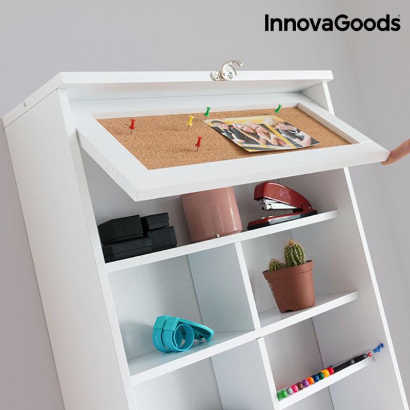 Secretária Desdobrável Woldy InnovaGoods Branco Madeira (80 x 50 x 18 cm) (Recondicionado B) - debemcomavida.pt