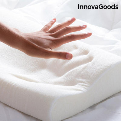 Almofada Cervical Viscoelástica com Contorno Ergonómico InnovaGoods IG811792 Hipoalergénica Branco (Recondicionado A) - debemcomavida.pt