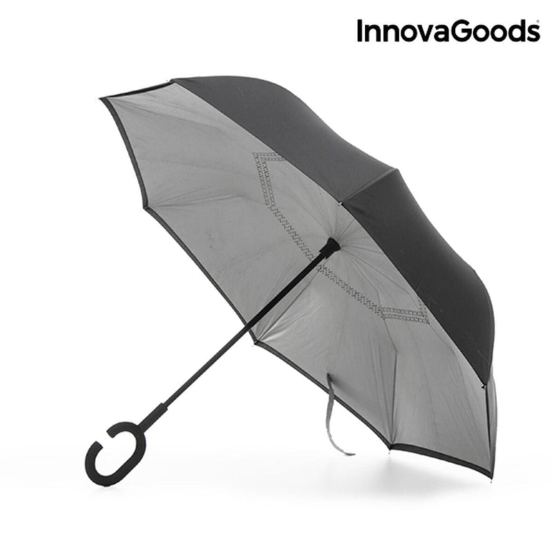 Guarda-Chuva de Fecho Invertido InnovaGoods IG117353 Ampla cobertura (Recondicionado B) - debemcomavida.pt