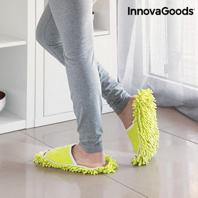 Chinelos Esfregona Mop&Go InnovaGoods ‎V0100918 Unissexo Ergonómico (Recondicionado A+) - debemcomavida.pt