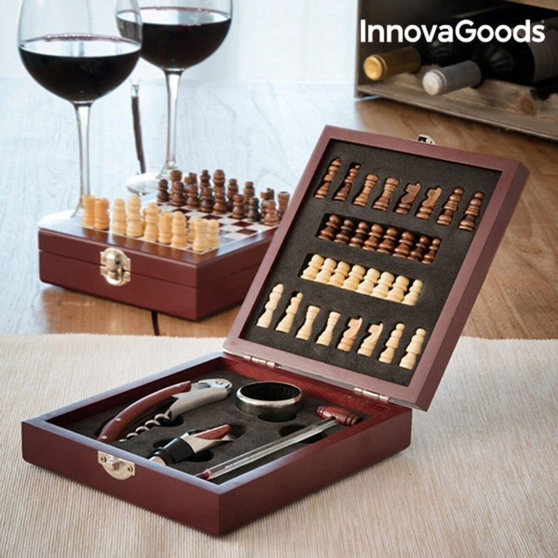 Conjunto de Acessórios para Vinho e Xadrez InnovaGoods 37 Peças (Recondicionado A) - debemcomavida.pt