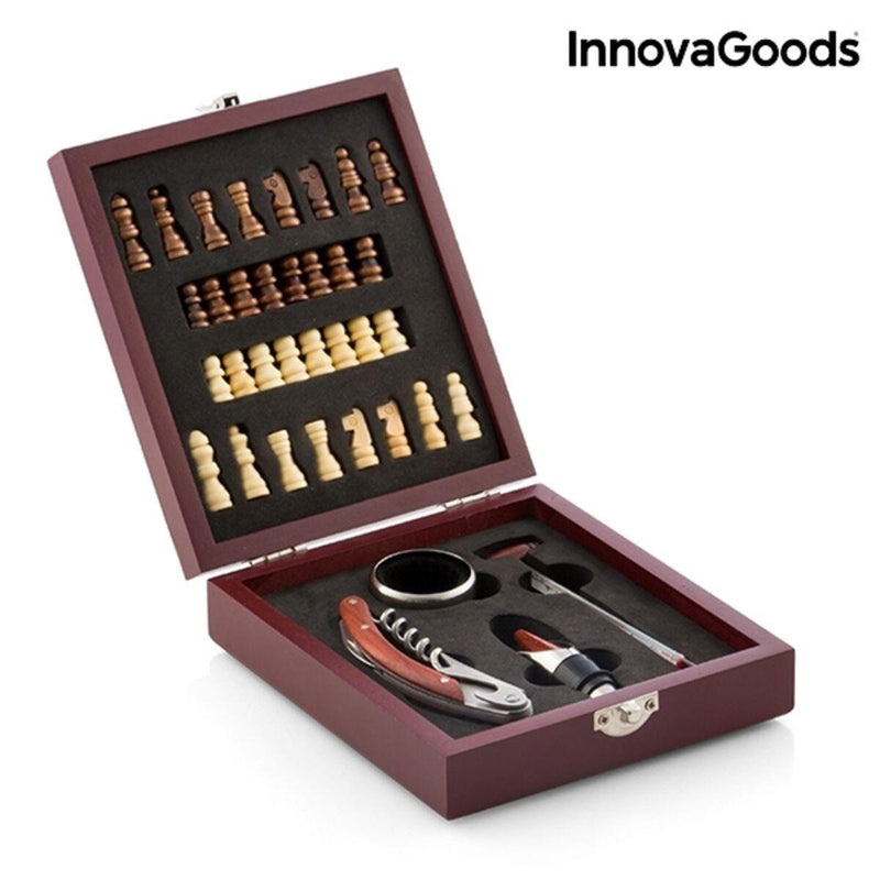 Conjunto de Acessórios para Vinho e Xadrez InnovaGoods 37 Peças (Recondicionado A) - debemcomavida.pt