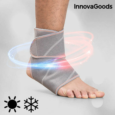 Estabilizador de tornozelo em Gel com Efeito Frio e Quente Wralief InnovaGoods Tamanho único (Recondicionado A) - debemcomavida.pt