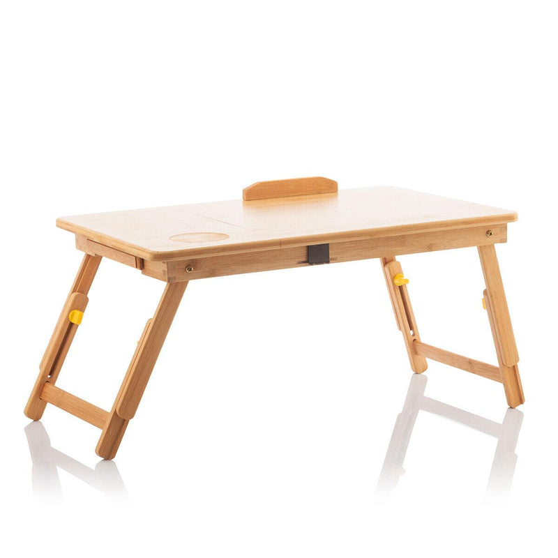 Mesa Auxiliar Dobrável de Bambu Lapwood InnovaGoods IG815646 Madeira (Recondicionado A) - debemcomavida.pt