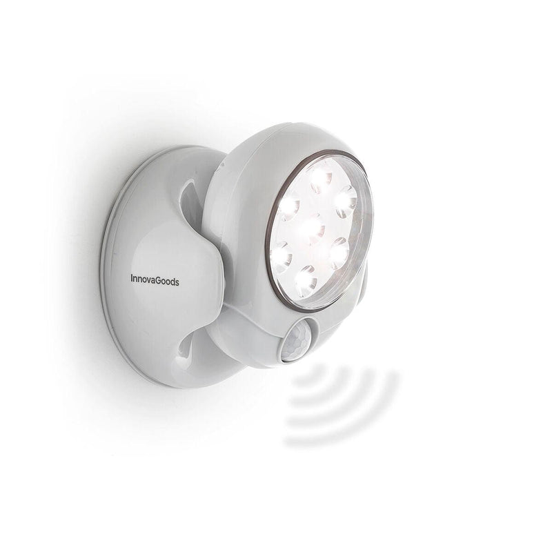 Candeeiro LED com Sensor de Movimento Lumact 360º InnovaGoods Cinzento (Recondicionado A) - debemcomavida.pt