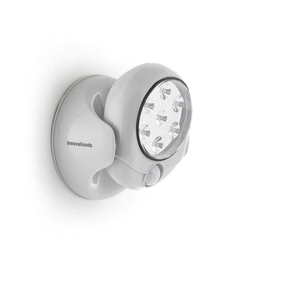 Candeeiro LED com Sensor de Movimento Lumact 360º InnovaGoods Cinzento (Recondicionado A) - debemcomavida.pt