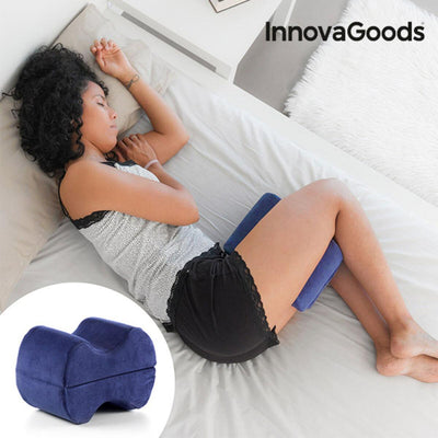 Almofada ergonómica para joelhos e pernas Jewel Bedding - Legs & Column Duo Pillow InnovaGoods IG113737 Azul (Recondicionado A) - debemcomavida.pt