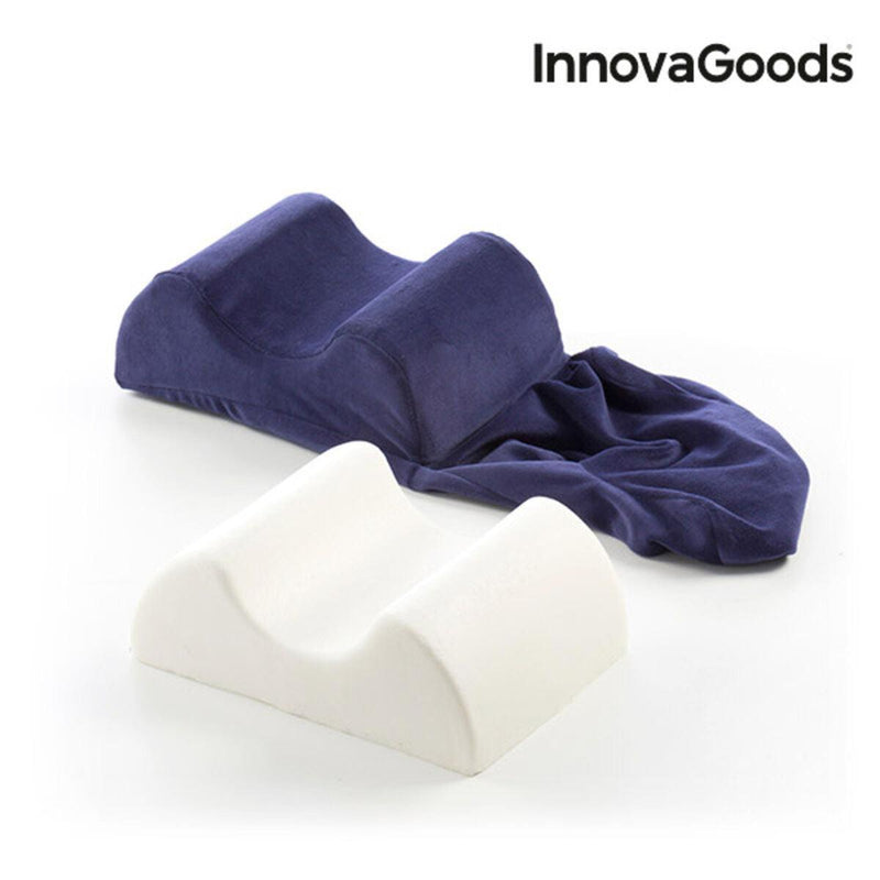 Almofada ergonómica para joelhos e pernas Jewel Bedding - Legs & Column Duo Pillow InnovaGoods IG113737 Azul (Recondicionado A) - debemcomavida.pt