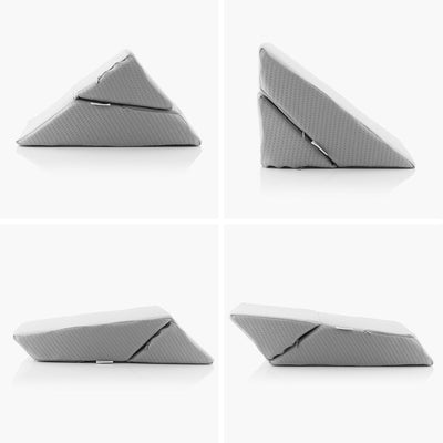 Almofada Triangular Multiposição de Cunha Dupla Threllow InnovaGoods Cinzento (Recondicionado A+) - debemcomavida.pt