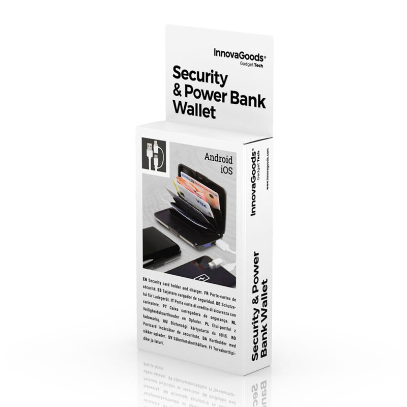 Porta-cartões de Segurança e Power Bank InnovaGoods IG117681 (Recondicionado B) - debemcomavida.pt